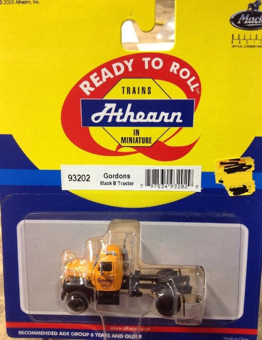 Athearn 93202 HO Scale Gordons Mack B Tractor Ready To Roll