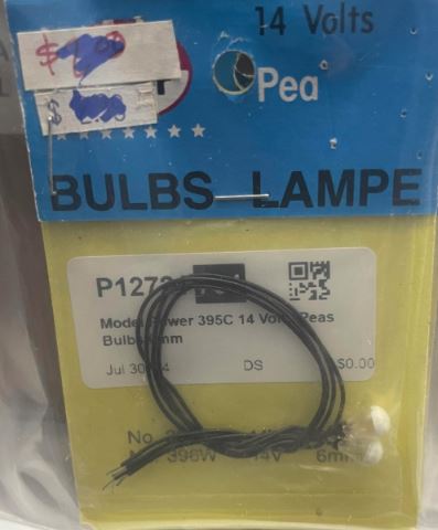 Model Power 395C 14 Volts Peas Bulbs 6mm