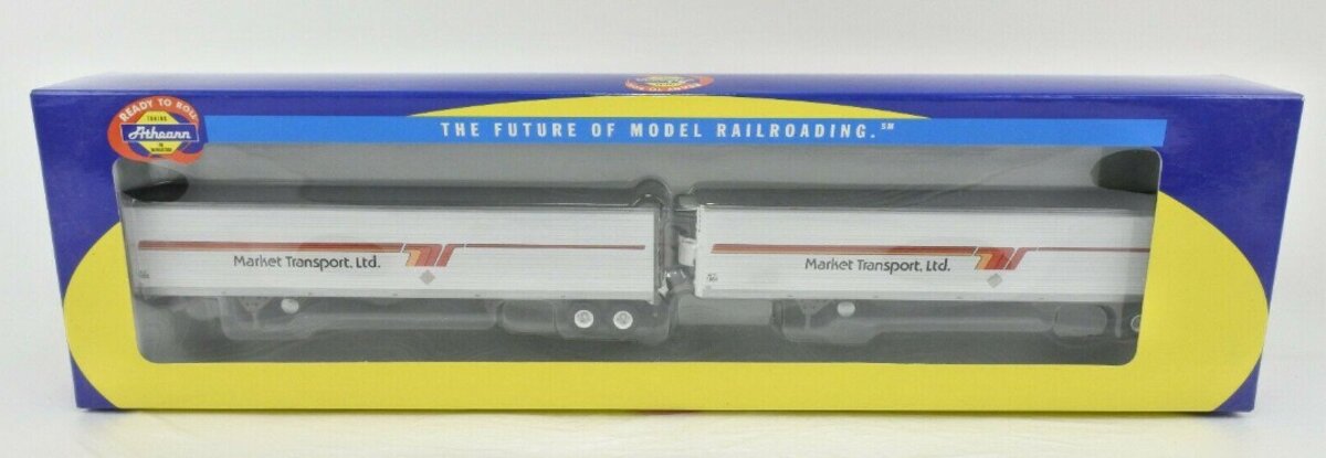 Athearn 28453 HO Market Transport Ltd. 53'' Utility Reefer Trailer (Box of 2)