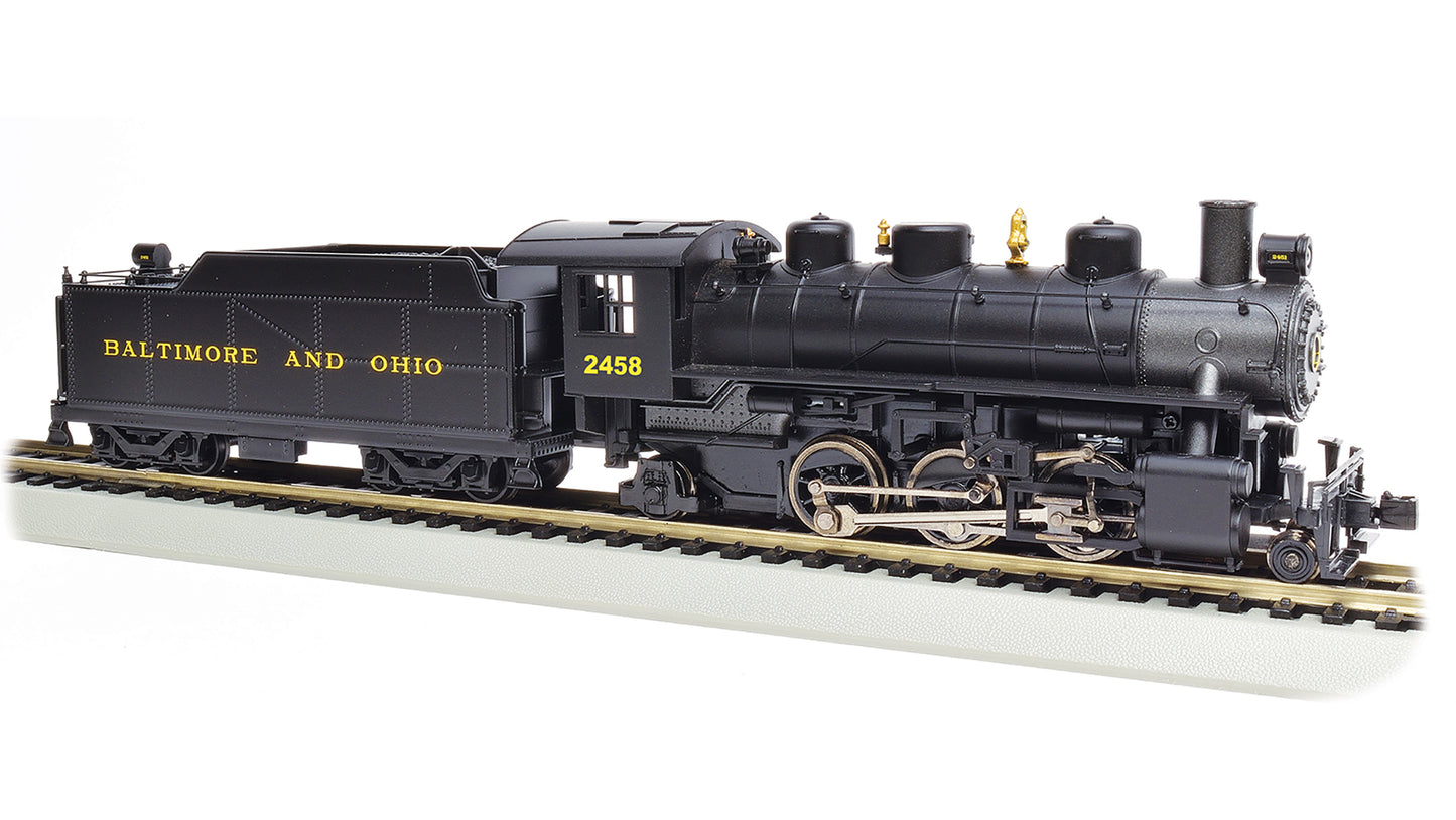 Bachmann 51513 HO Baltimore & Ohio 2-6-2 Prairie Steam Locomotive w/ Smoke #2458