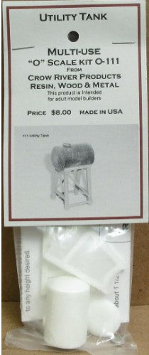 Crow River Products 111 O Scale Resin, Wood, & Metal Utility Tank Kit