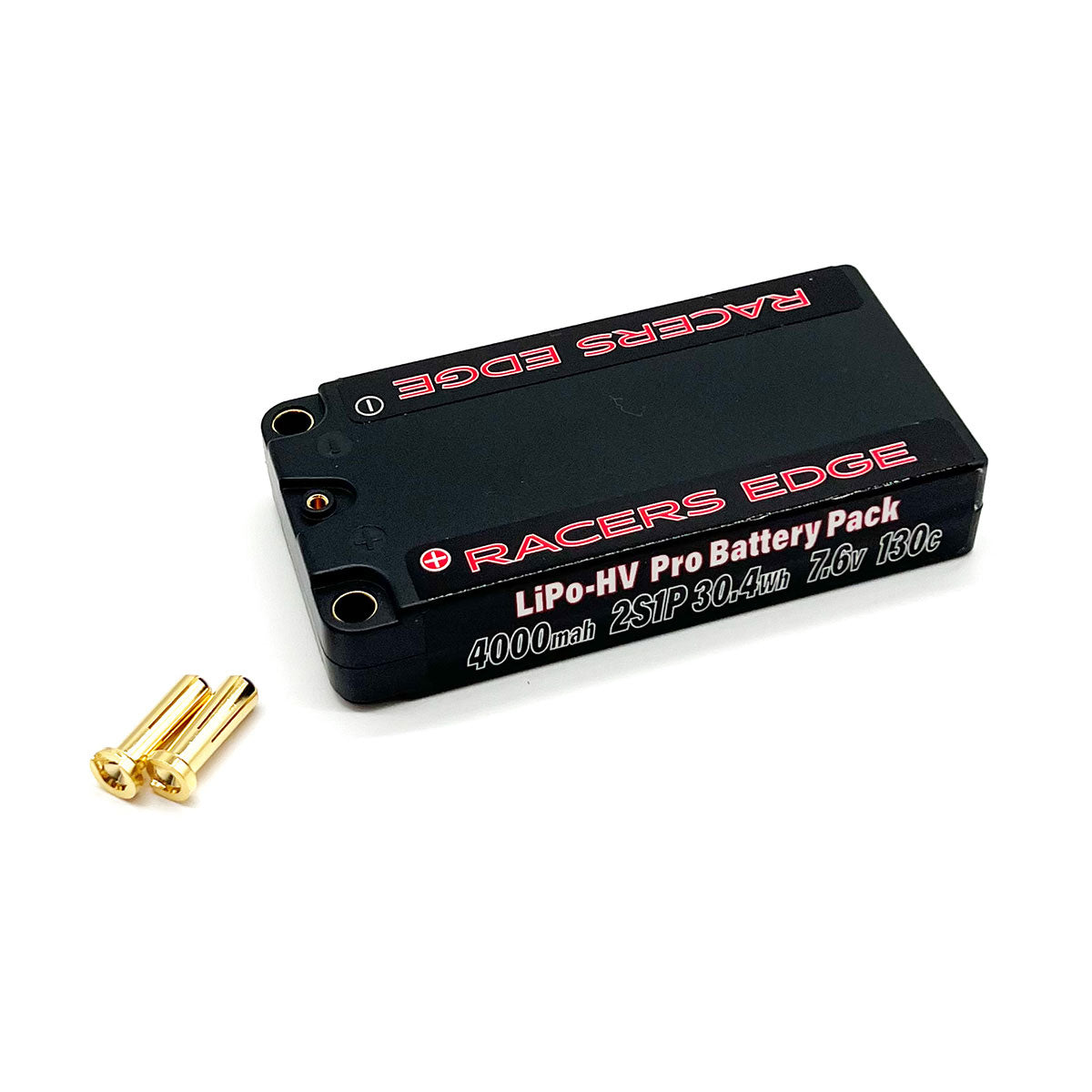 Racers Edge PROLP40002S130 4000mAh 2S 7.6V 130C LCG Lipo-HV Pro Battery