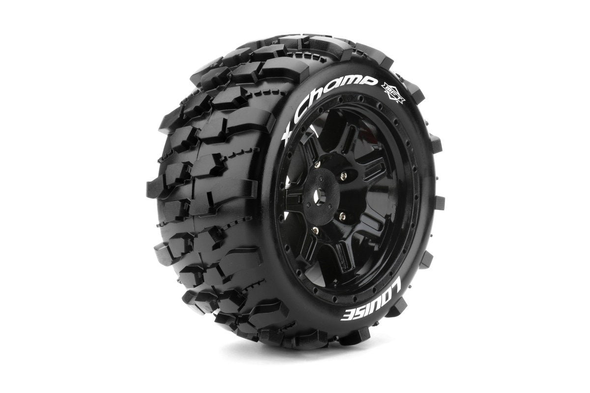 Louise R/C LT3349BM 24mm Hex Kraton 8S MFT X-Champ Monster Truck Belted Tires