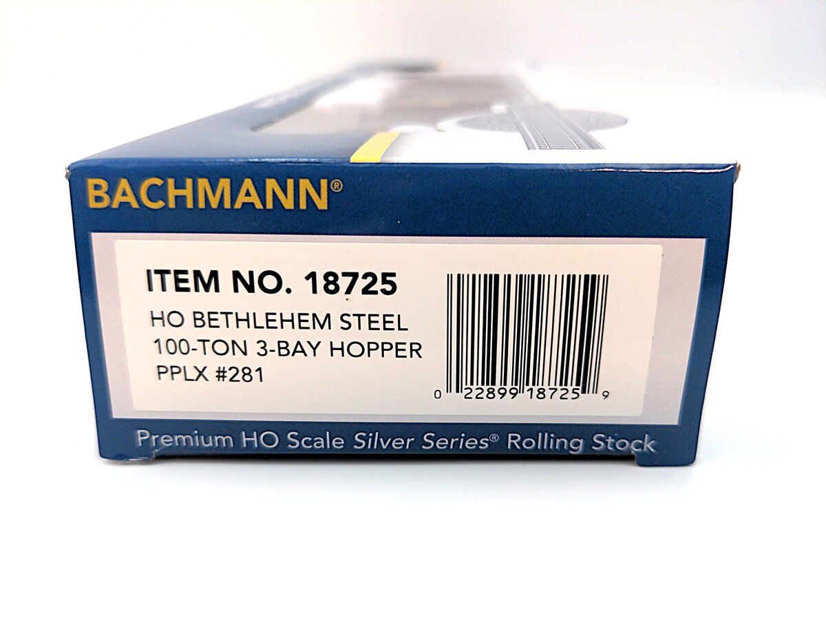 Bachmann 18725 HO PPLX Bethlehem Steel 100-Ton 3-Bay Hopper #281