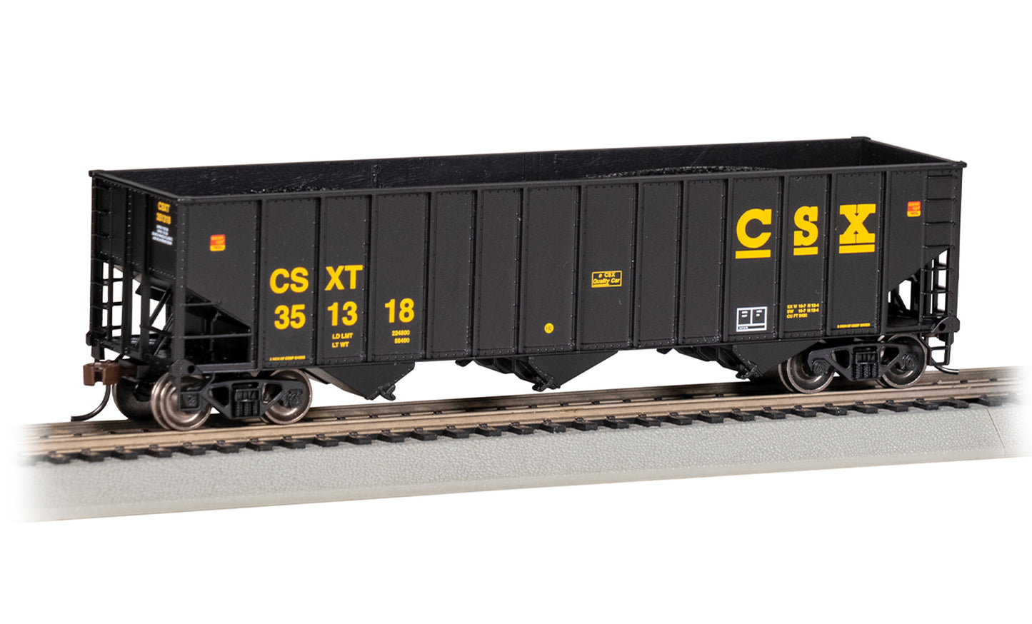 Bachmann 18727 HO CSX Bethlehem Steel 100 Ton 3 Bay Hopper #351318
