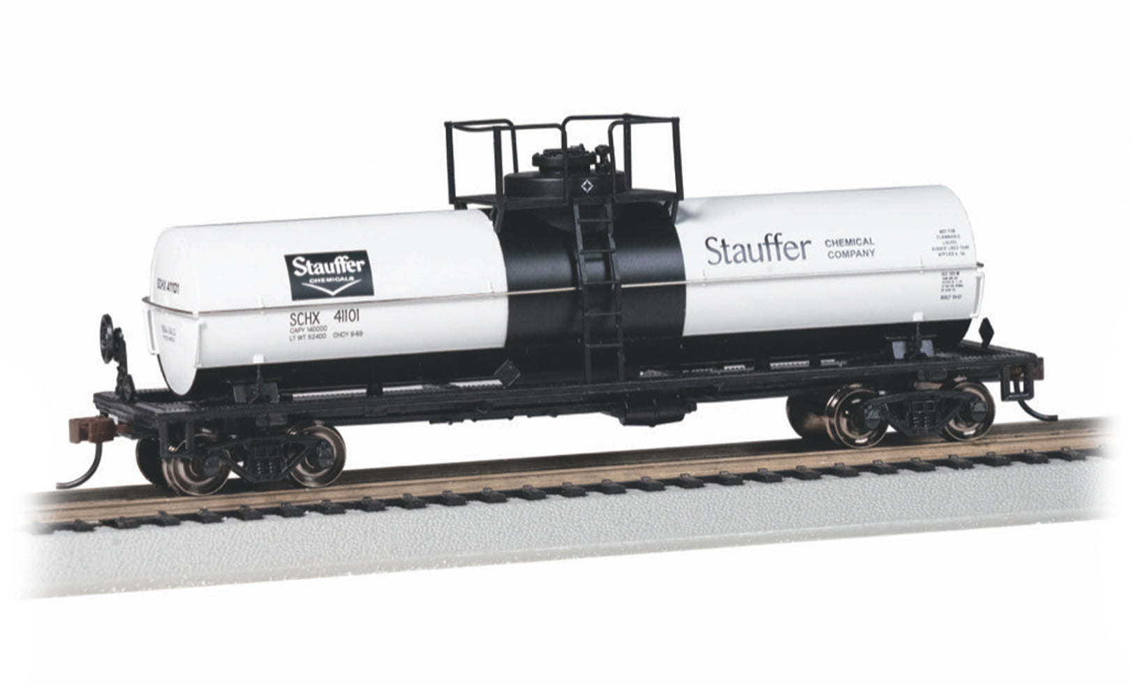 Bachmann 75808 HO Stuaffer Chemicals Chemical Tank Car #41101