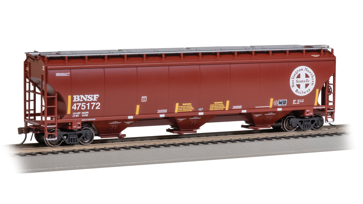 Bachmann 70636 HO BNSF Circle Cross Covered Hopper #475172