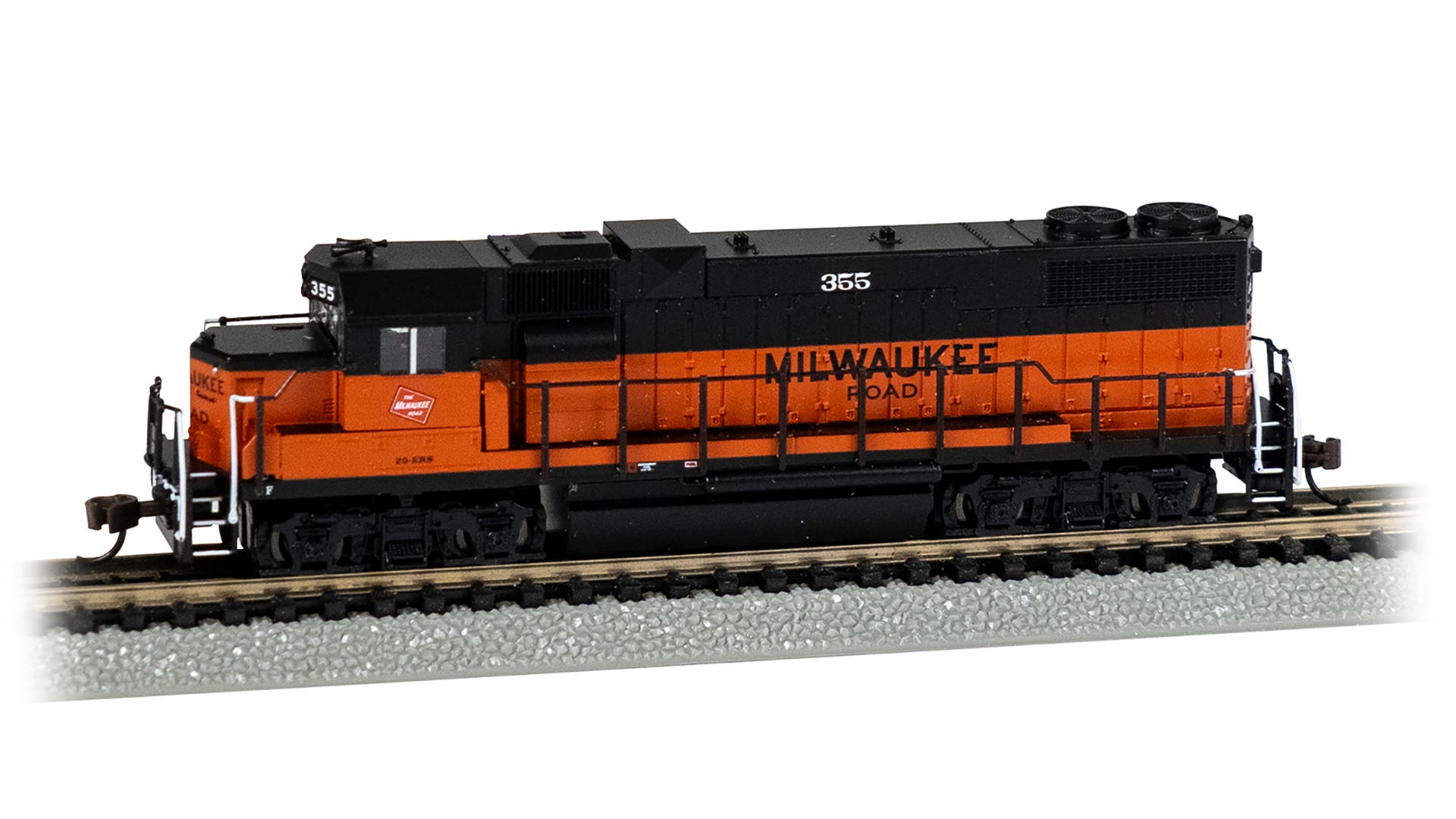 Bachmann 61753 N Milwaukee Road GP38-2 Diesel Locomotive w/o Dynamic Brakes #355