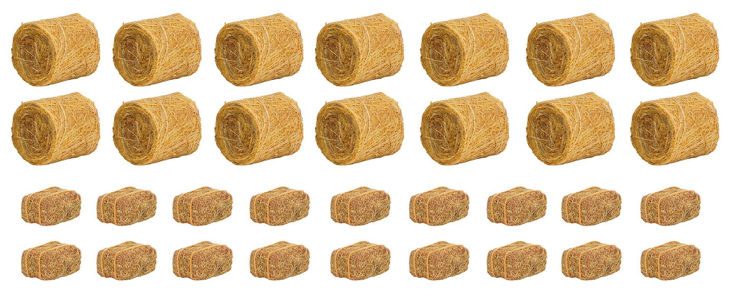 Faller 181286 HO Round & Square Hay Bales (Set of 32)