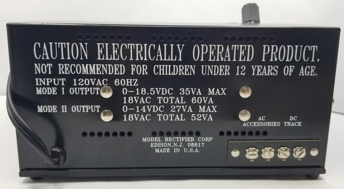 MRC NBR AA222 O Gauge TrainPower 6200 DC Transformer