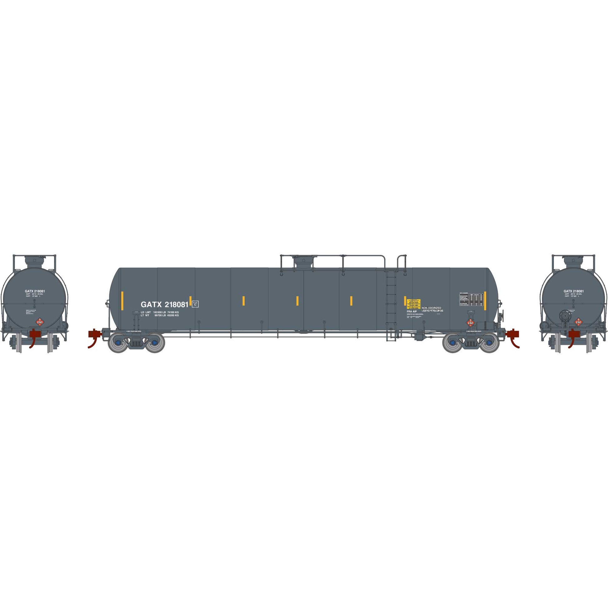 Athearn G25582 HO GATX 33,900-Gallon LPG Tank #218081