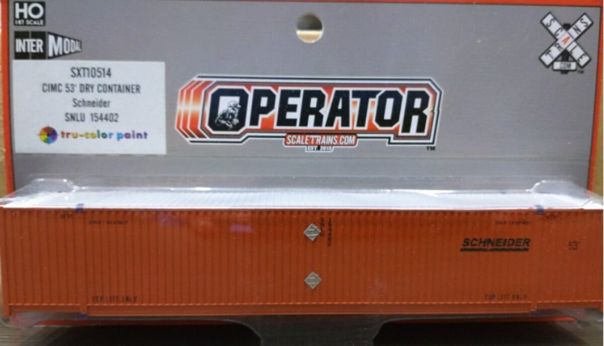 Scale Trains SXT10514 HO CIMC 53'' Dry Container Schneider Road # 154402