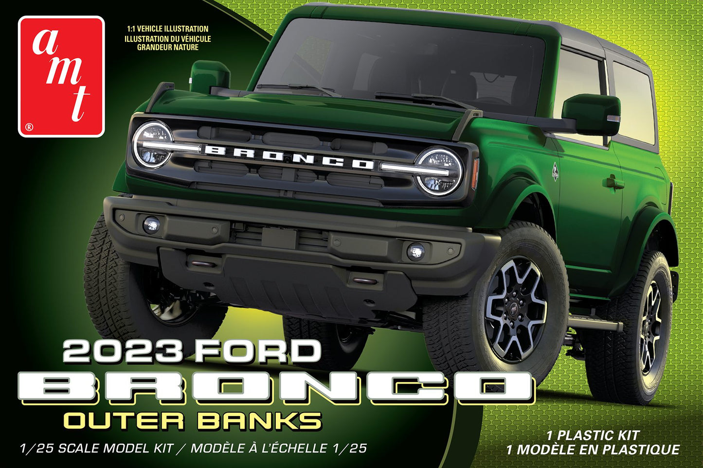AMT 1345M 1:25 2023 Ford Bronco Outer Banks SUV Plastic Model Kit
