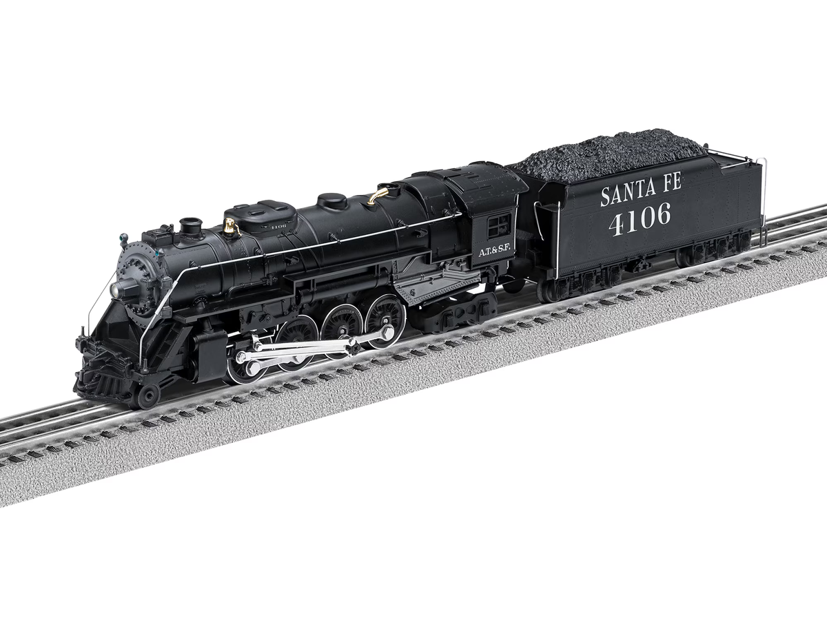 Lionel 2432040 O Santa Fe LionChief Plus 2.0 Berkshire Steam Locomotive #4106
