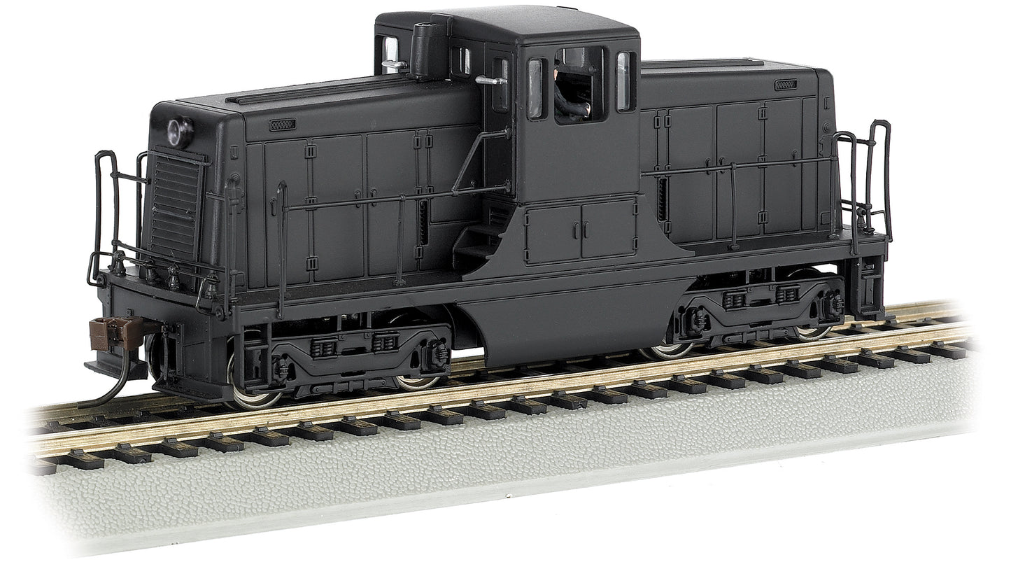 Bachmann 68206 HO Unlettered Black GE 44-Ton Switcher Locomotive