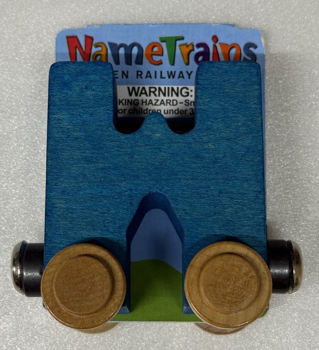 Maple Landmark Inc. 100238 NameTrains "W" Blue Wooden Letter Car