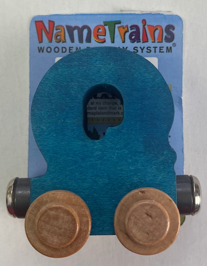 Maple Landmark Inc. 100177 NameTrains "Q" Blue Wooden Letter Car