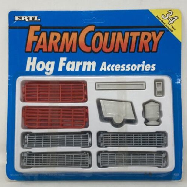 Ertl 4289 S Scale Farm Country Hog Farm Accessories W/Decal Sheet (Set of 34)
