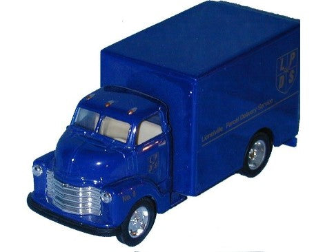 Ertl H414 1:48 Diecast Blue Lionelville Parcel Delivery Service Van