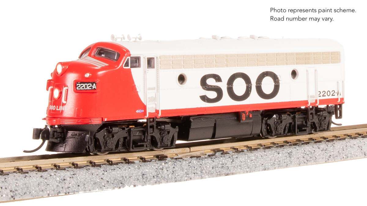 Broadway Limited 9268 N SOO EMD F7A Diesel Locomotive with Sound/DC/DCC #2203B
