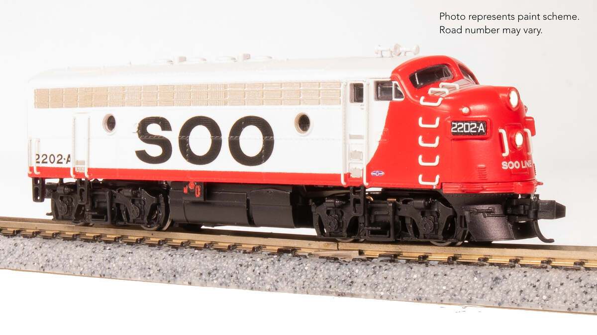 Broadway Limited 9268 N SOO EMD F7A Diesel Locomotive with Sound/DC/DCC #2203B