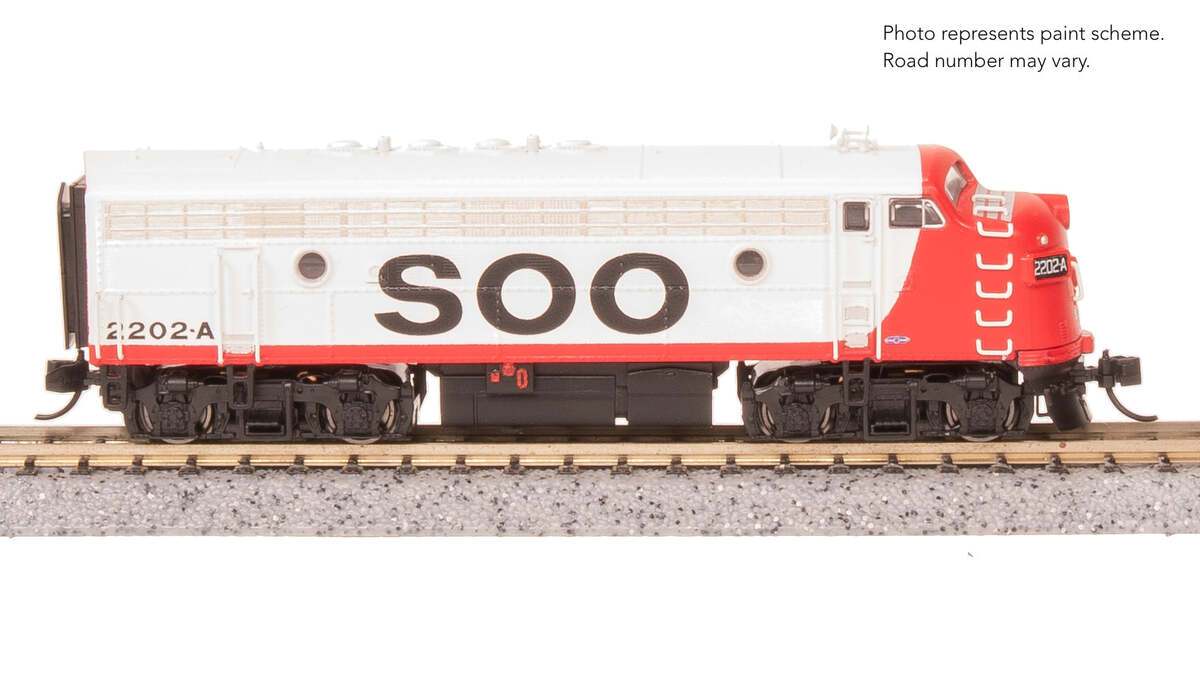 Broadway Limited 9267 N SOO EMD F7A Diesel Locomotive with Sound/DC/DCC #2202A