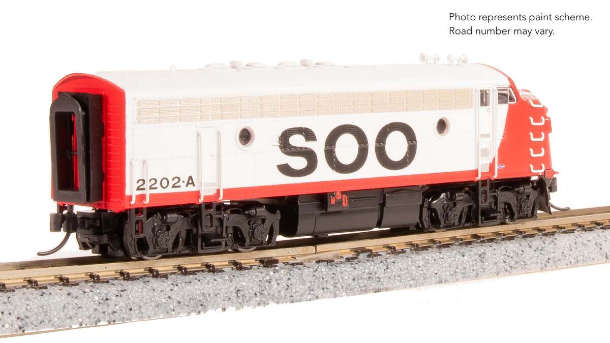 Broadway Limited 9267 N SOO EMD F7A Diesel Locomotive with Sound/DC/DCC #2202A