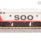 Broadway Limited 9267 N SOO EMD F7A Diesel Locomotive with Sound/DC/DCC #2202A
