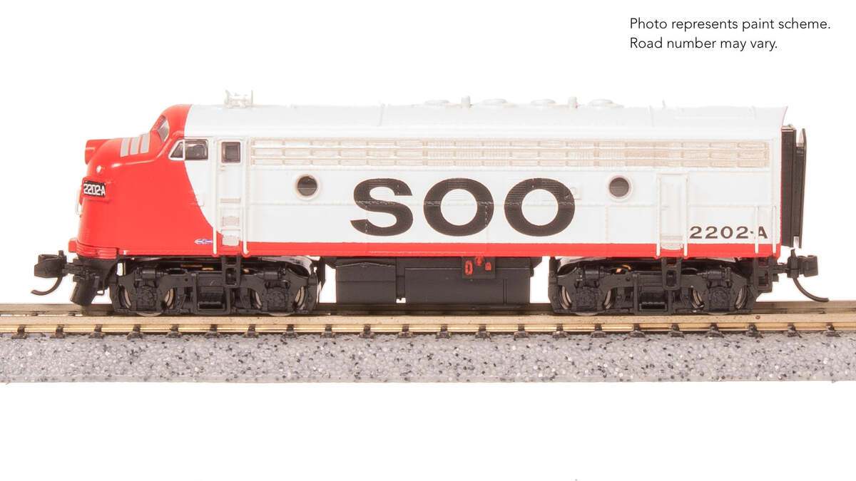 Broadway Limited 9267 N SOO EMD F7A Diesel Locomotive with Sound/DC/DCC #2202A