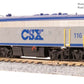 Broadway Limited 9264 N CSX EMD F7A Diesel Locomotive with Sound/DC/DCC #116