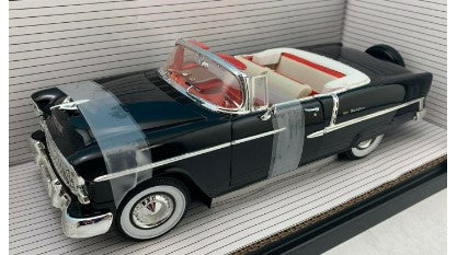 Ertl 29114 1:18 Die Cast American Muscle Black 1955 Chevrolet Bel Air Beckman