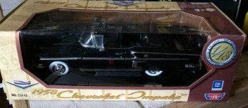 Motormax Toy USA 73112 1:18 Die Cast Black 1958 Chevrolet Impala Convertible