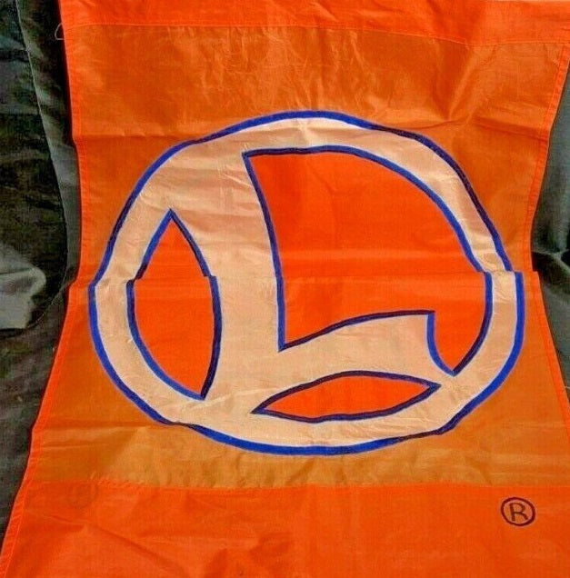 Lionel 1234 Vintage Orange Lionel Flag Banner Collectible Sign 28"Across x 41"H