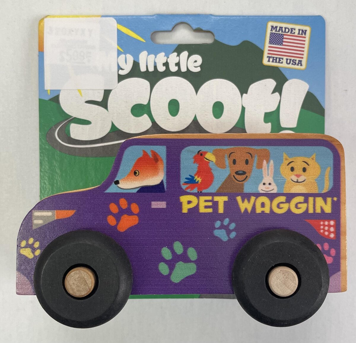Maple Landmark Inc. 71025 Scoot! Pet Waggin' Wooden Car