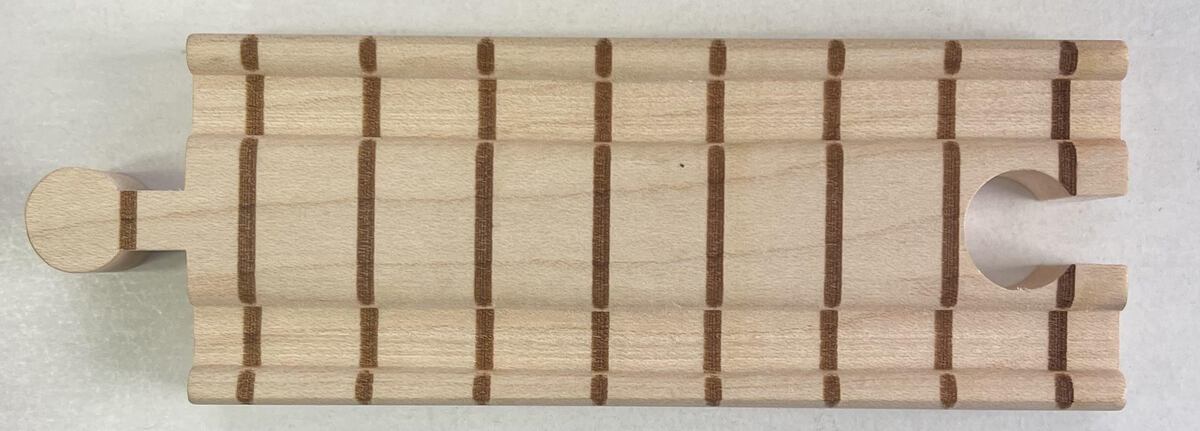 Maple Landmark Inc. 10504 NameTrains 4" Straight Wooden Track-Sold by Piece