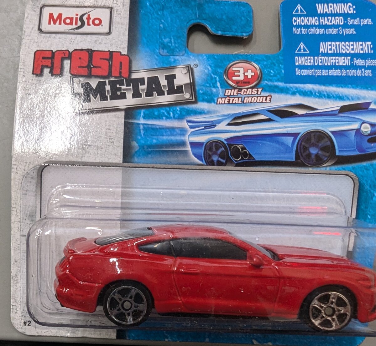 Maisto 15044 1:64 Fresh Metal Diecast Red Ford Mustang
