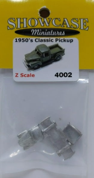 Showcase Miniatures 4002 Z Scale 1950''s Classic Pickup Metal Kit