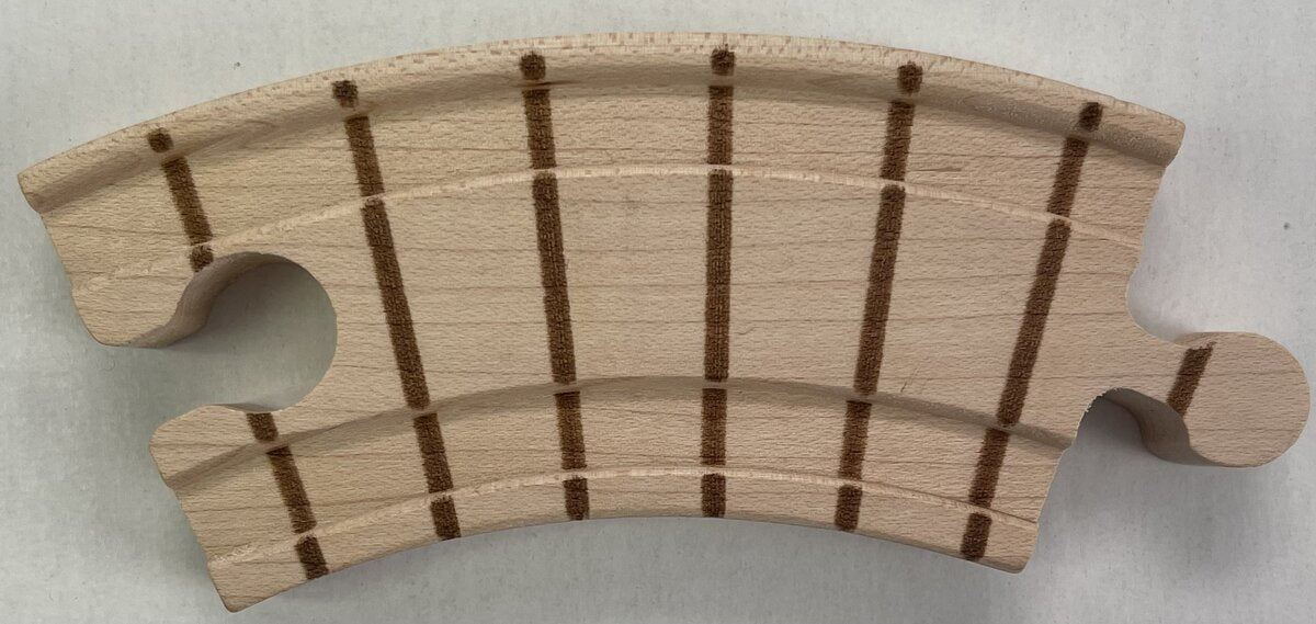 Maple Landmark Inc. 10532 NameTrains Small Curve Wooden Track-Sold by piece