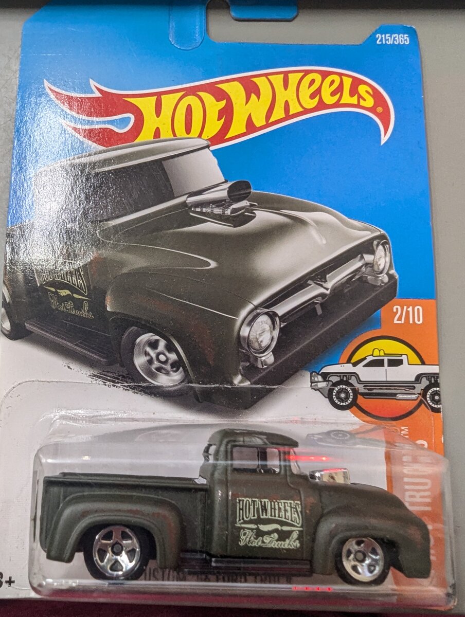 Hot Wheels 12013 1:64 Die Cast HW Hot Trucks Weather Gray Custom '56 Ford Truck