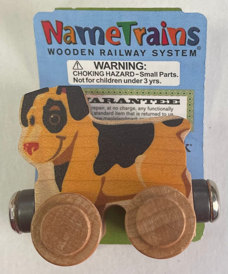 Maple Landmark Inc. 10318 NameTrains Snickers the Dog Wooden Train Car