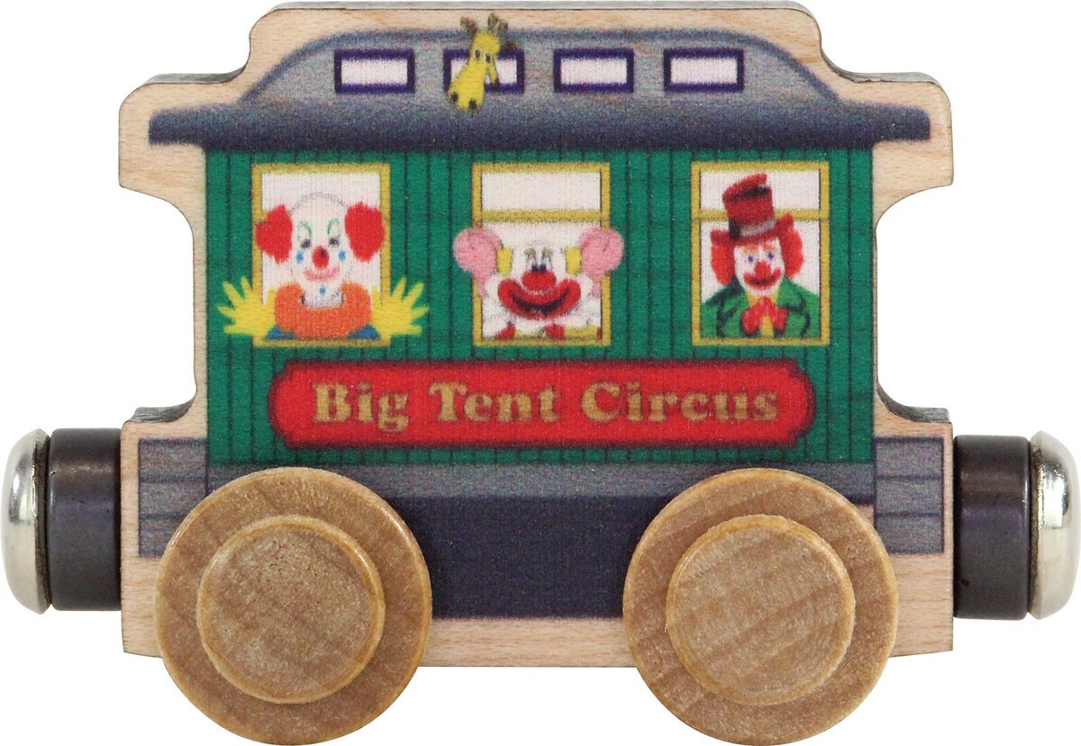 Maple Landmark Inc. 10216 NameTrains Circus Wagon Wooden Train Car