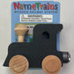 Maple Landmark Inc. 10110 NameTrains Black Engine Wooden Train Car