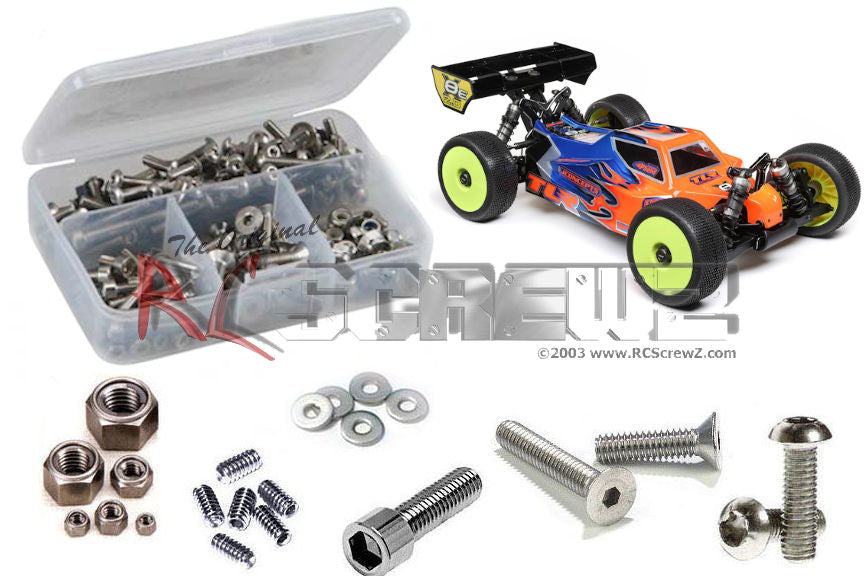 RC Screwz LOS143 Team Losi 8IGHT-X/E 2.0 Combo 4x4 Stainless Screw Kit
