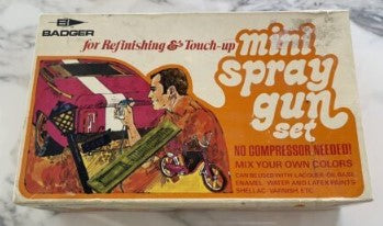 Badger 250-3 Vintage 1970 Mini Spray Gun Set