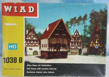Wiad 1038B HO Old House w/Wooden Balcony Building Kit