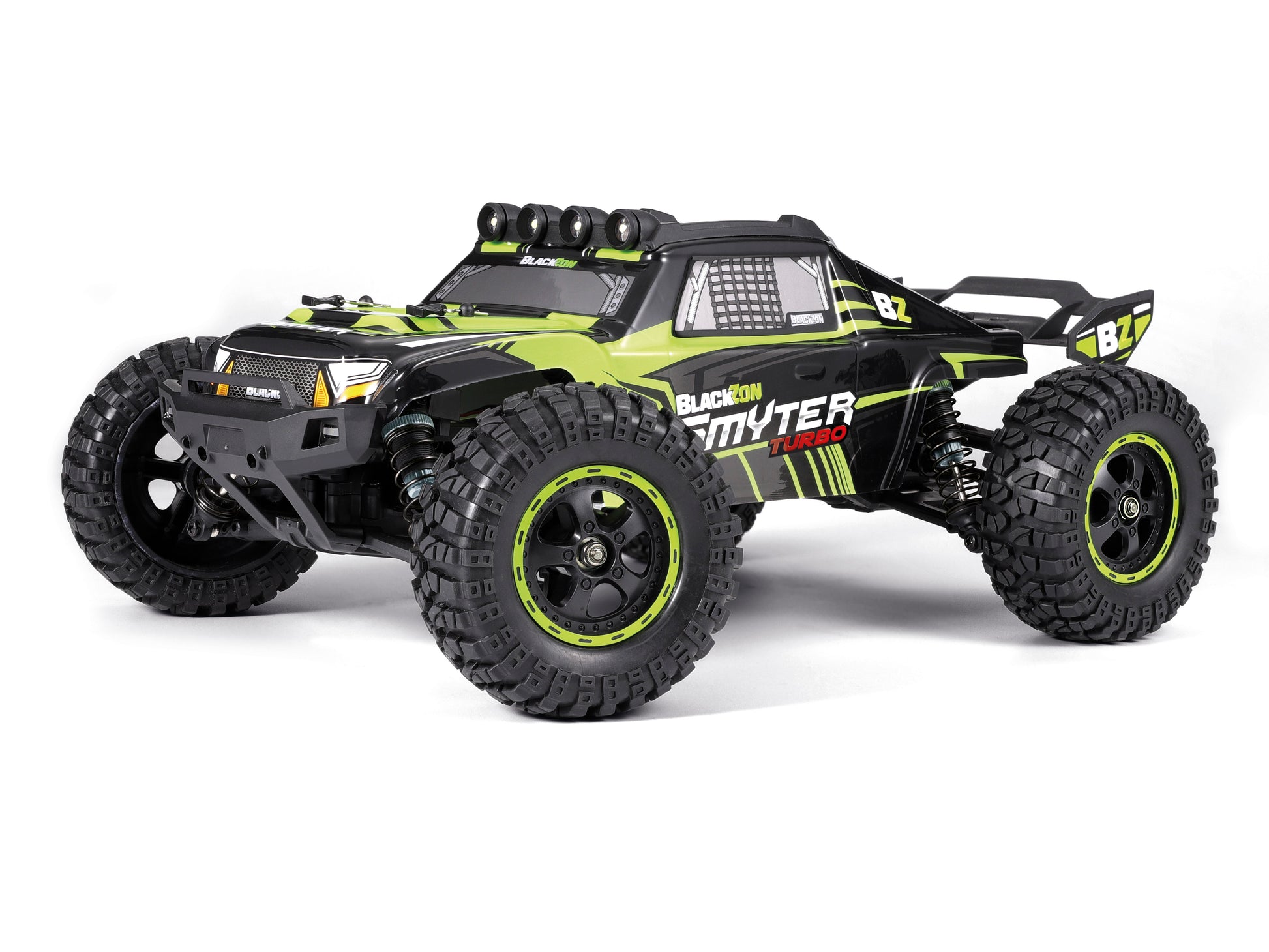BlackZon 540231 1:12 Green 4WD RTR 3S Brushless Smyter DT Turbo Monster Truck