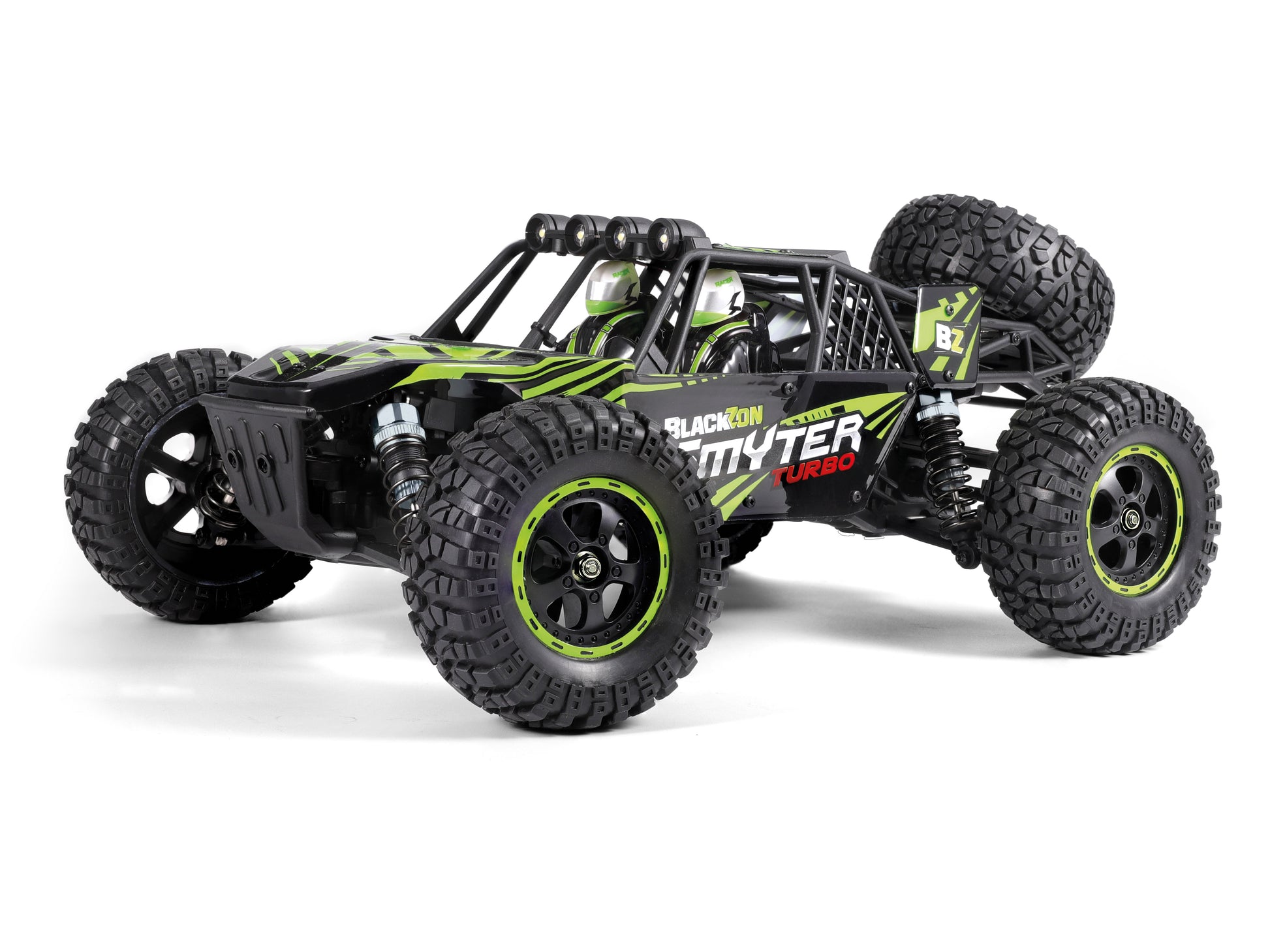 BlackZon 540232 1:12 Green 4WD RTR 3S Brushless Smyter DB Turbo Monster Truck