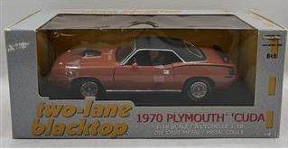 Ertl 36685 1:18 Die Cast American Muscle Two-Lane Blacktop 1970 Plymouth 'Cuda