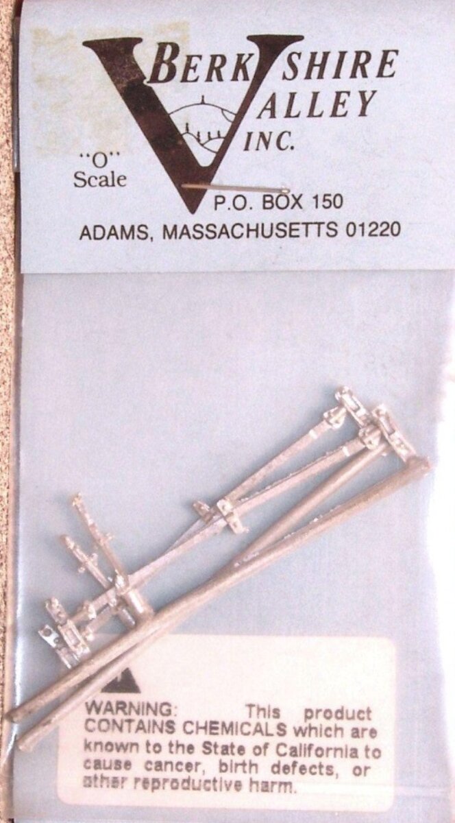 Berkeley Valley 307 O Scale Reefer Door Latches (Pack of 3)
