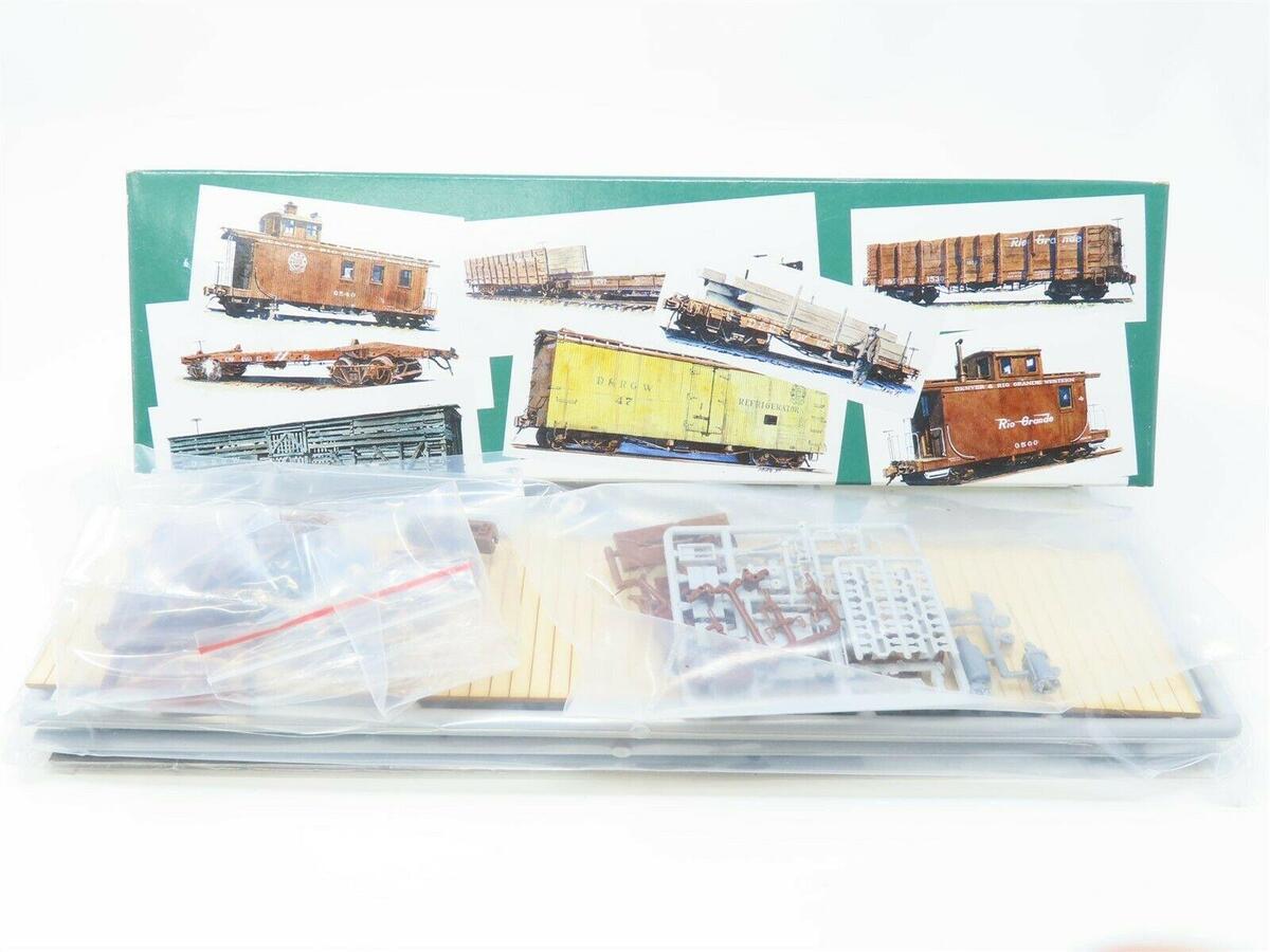 San Juan Car Co 127 On30 D&RGW 40' 6500 Series Flat Car Kit